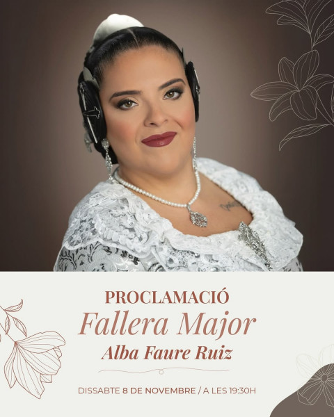 proclamacio fallera major 2026  el dissabte 8 de novembre tindra lloc la proclamacio de la nost  2 