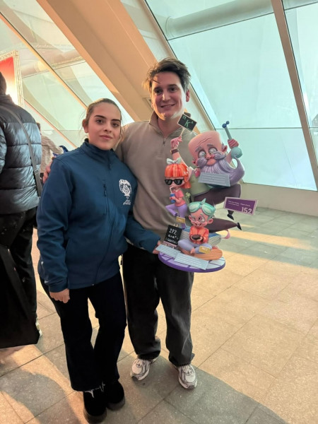 ja estem en  exponinot26   els nostres ninots ja estan brillant el l exposicio del ninot gracies  4 